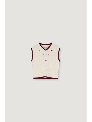 The New Society Orla Waistcoat - Whisper White