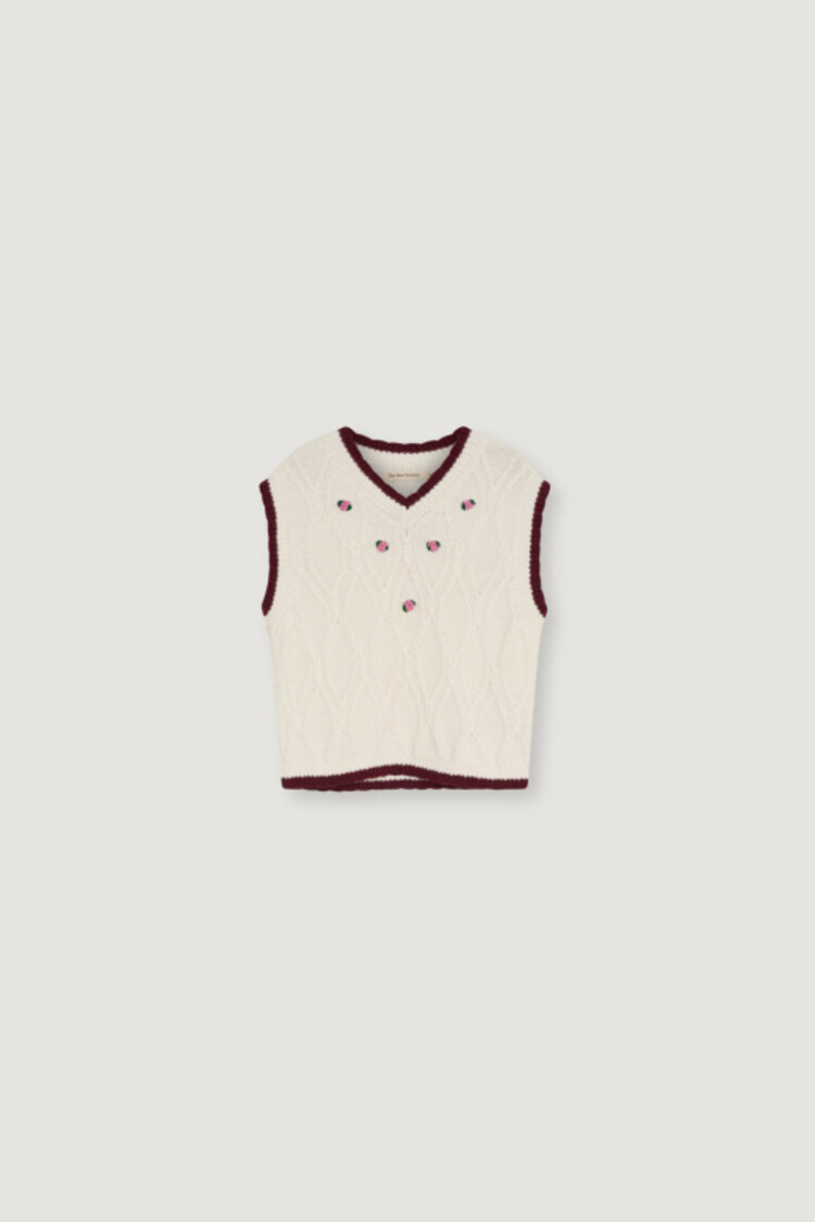 The New Society Orla Waistcoat - Whisper White