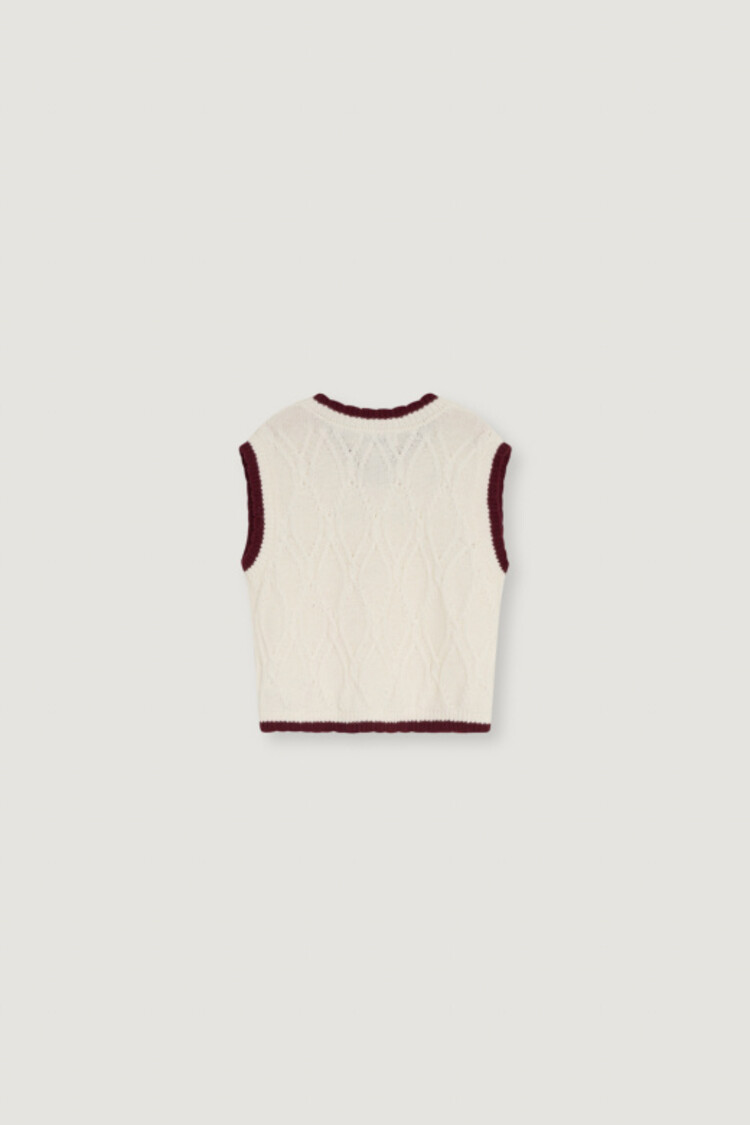 The New Society Orla Waistcoat - Whisper White