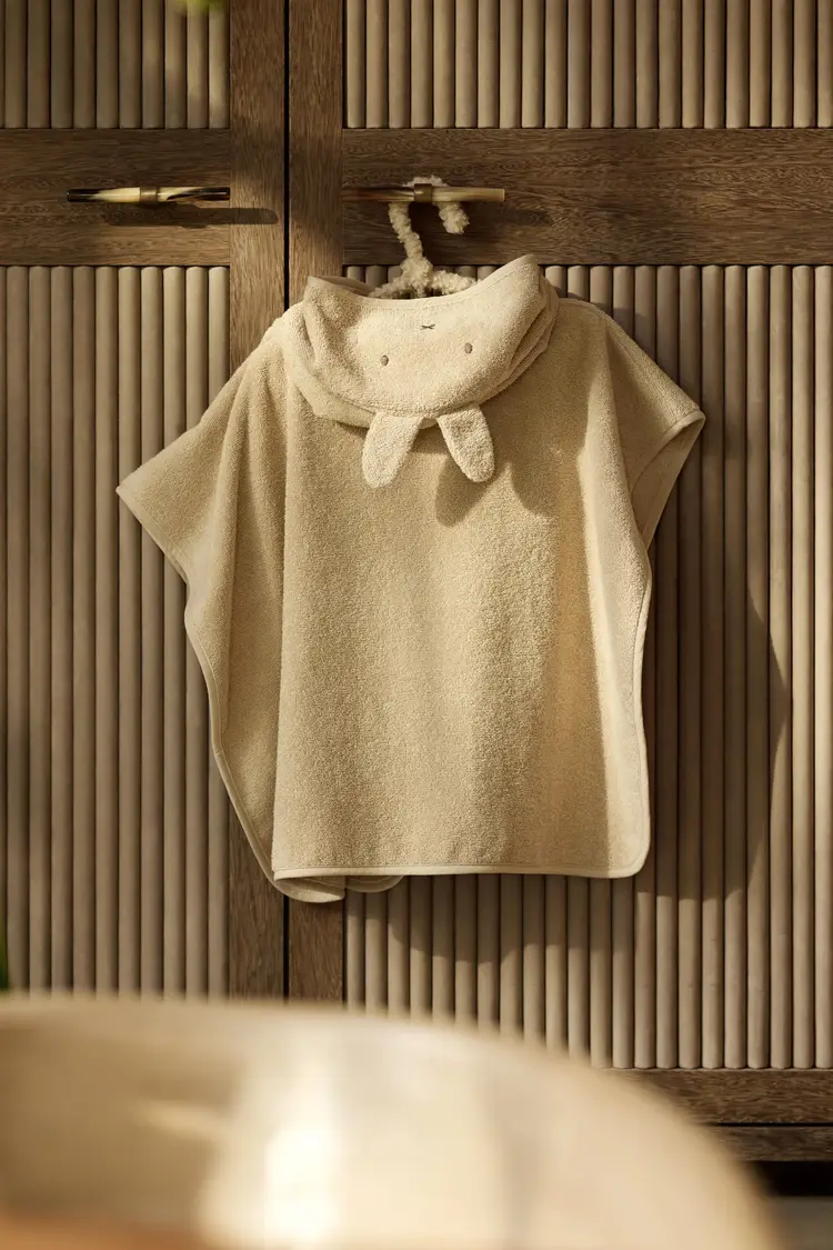Jollein Terry Cloth Bath Poncho – Miffy Warm Sand