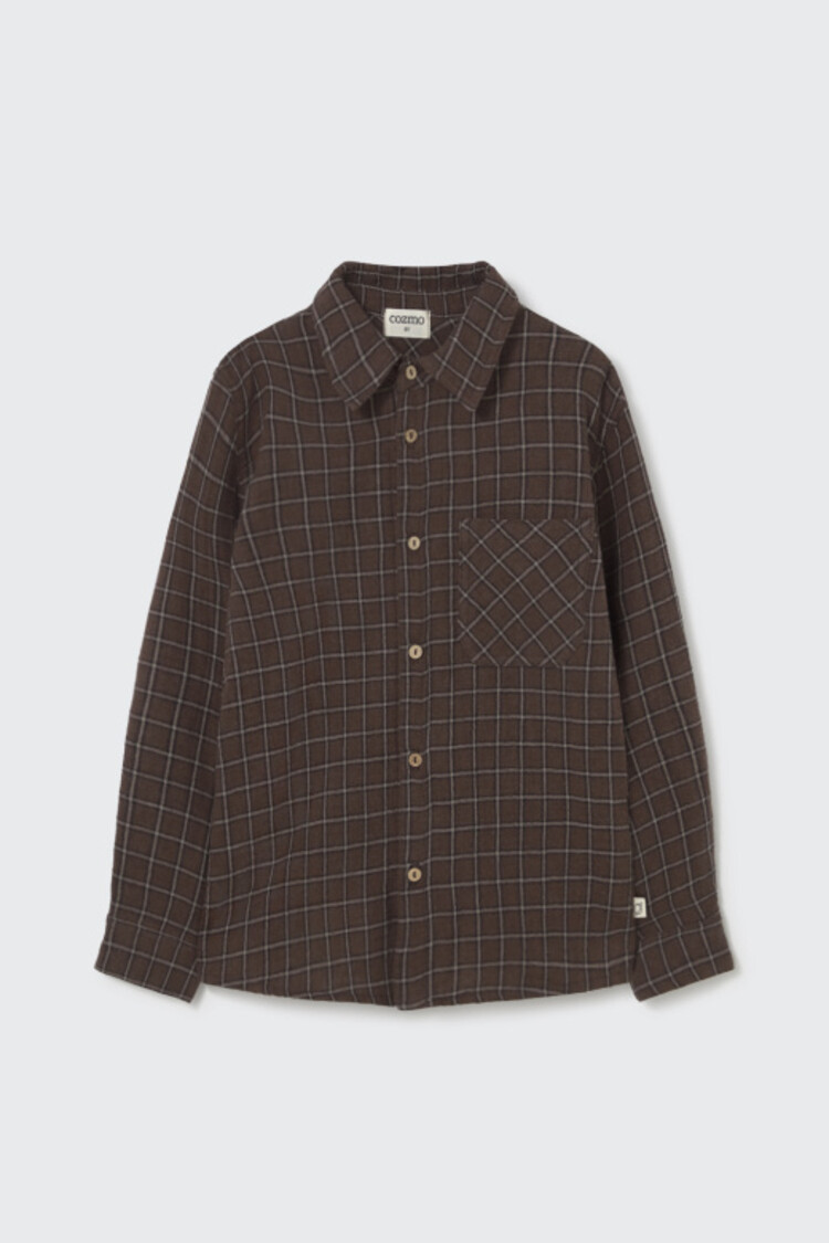 COZMO Turin Check Shirt - Brown