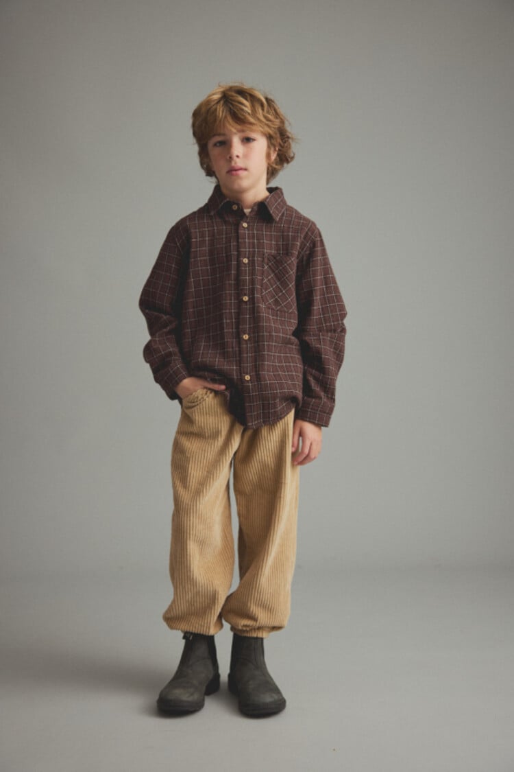 COZMO Turin Check Shirt - Brown