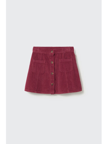 COZMO Modena Wide Corduroy Skirt - Prune