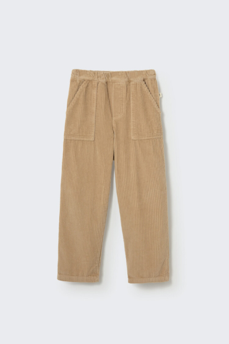 COZMO Salem Wide Corduroy Pants - Stone