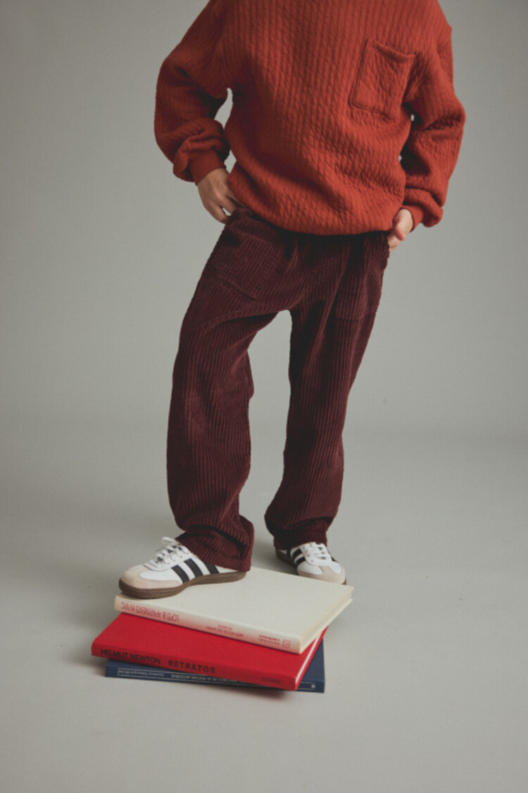 COZMO Salem Wide Corduroy Pants - Chocolate