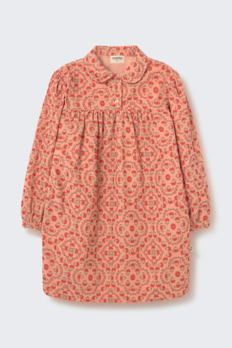 COZMO Nadia Corduroy Dress - Petal Floral