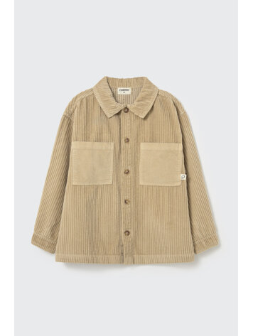 COZMO Dakar Wide Corduroy Overshirt - Stone