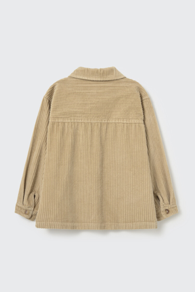 COZMO Dakar Wide Corduroy Overshirt - Stone
