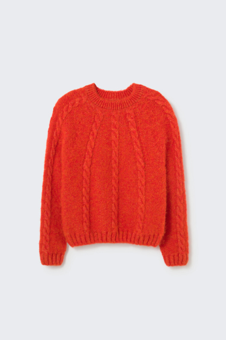 COZMO Alba Knit Sweater - Shimmer Spicy