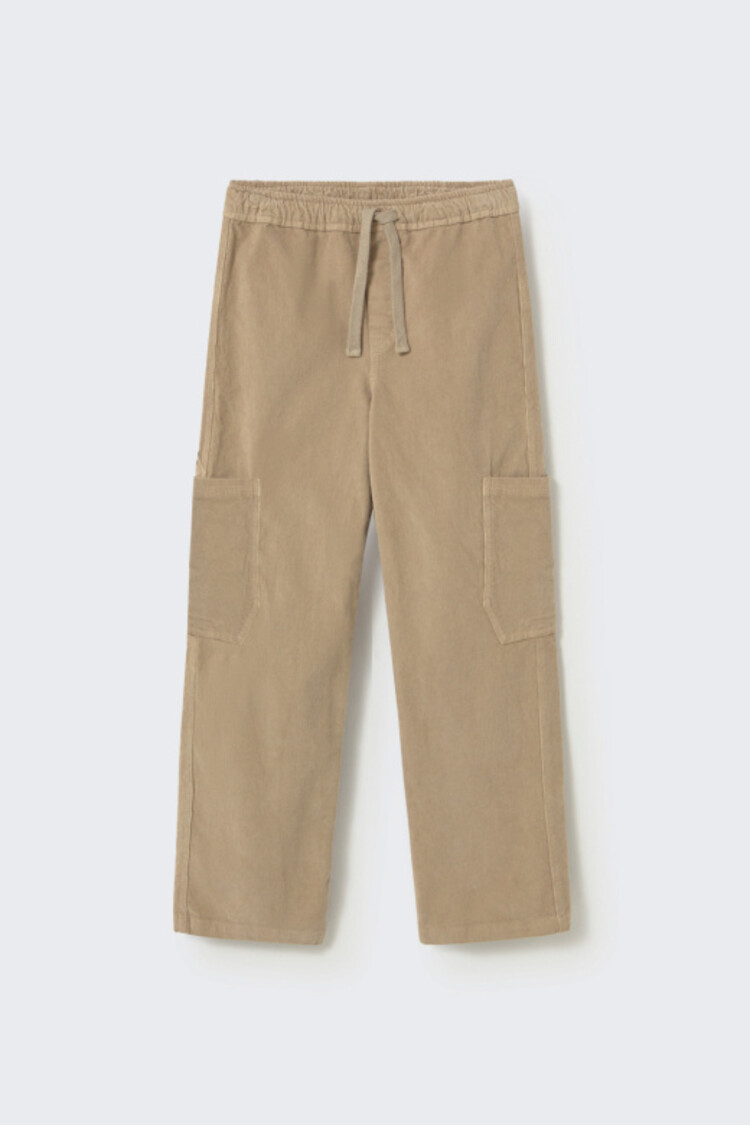 COZMO Blas Corduroy Cargo Pants - Stone