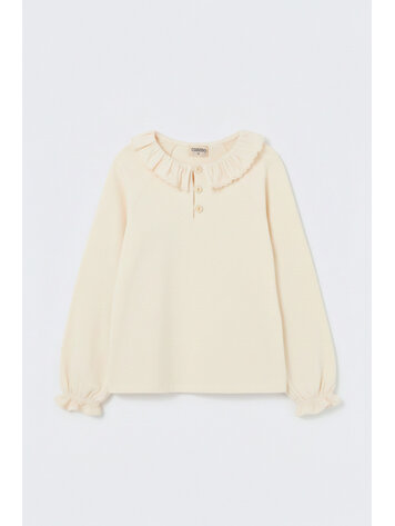 COZMO Adara Collar Top - Ivory