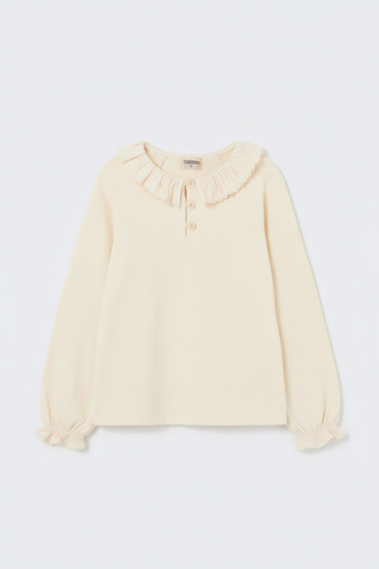 COZMO Adara Collar Top - Ivory