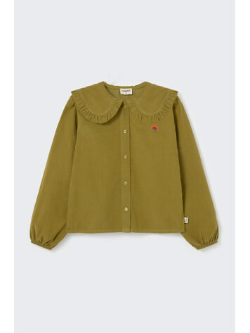 COZMO Laila Corduroy Blouse - Green