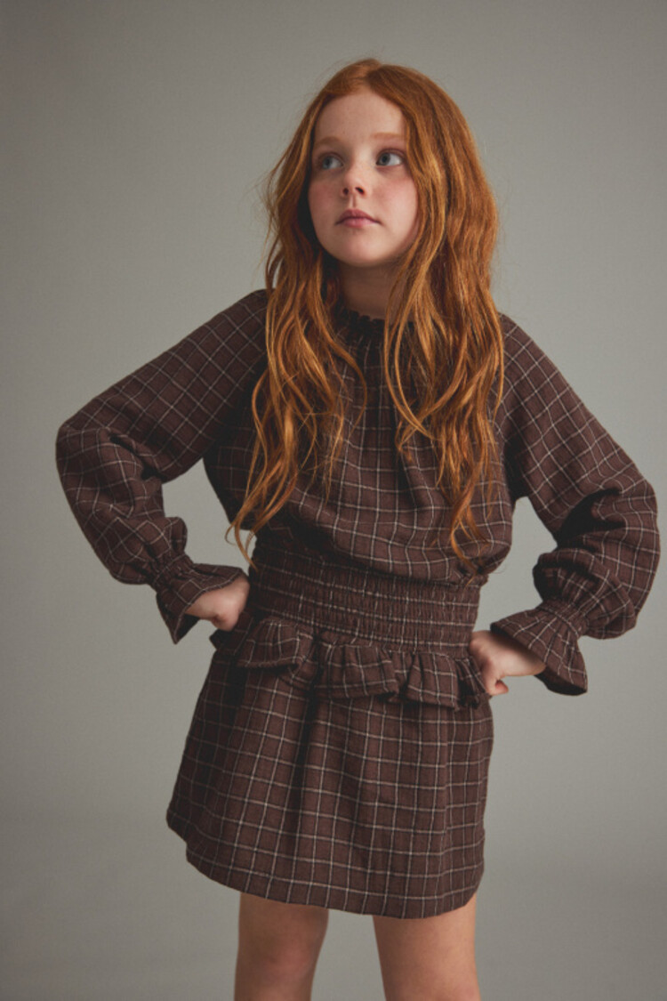 COZMO Baia Check Shirt - Brown