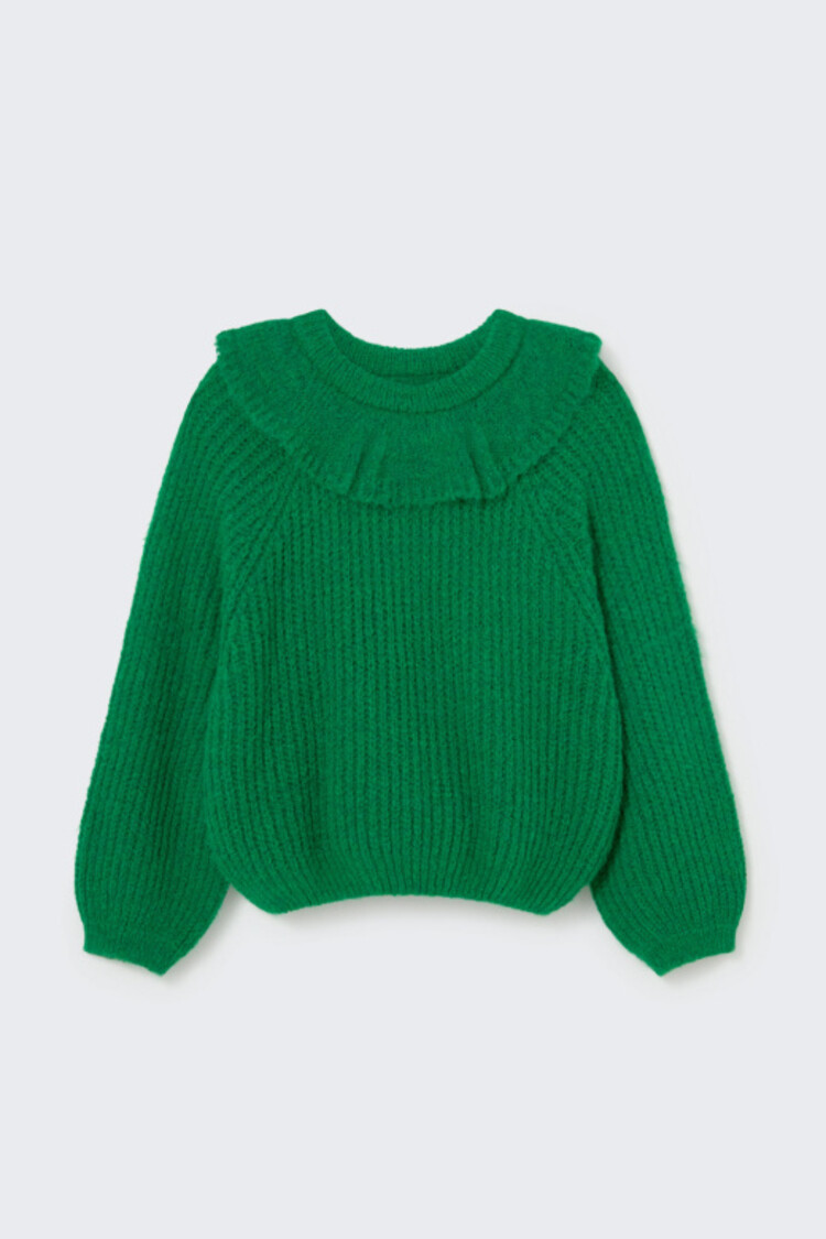 COZMO Lua Collar Sweater - Grass