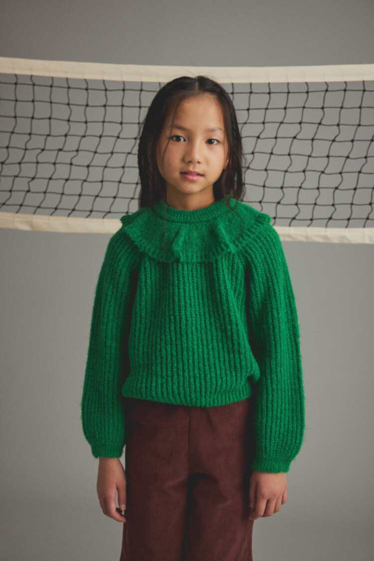 COZMO Lua Collar Sweater - Grass