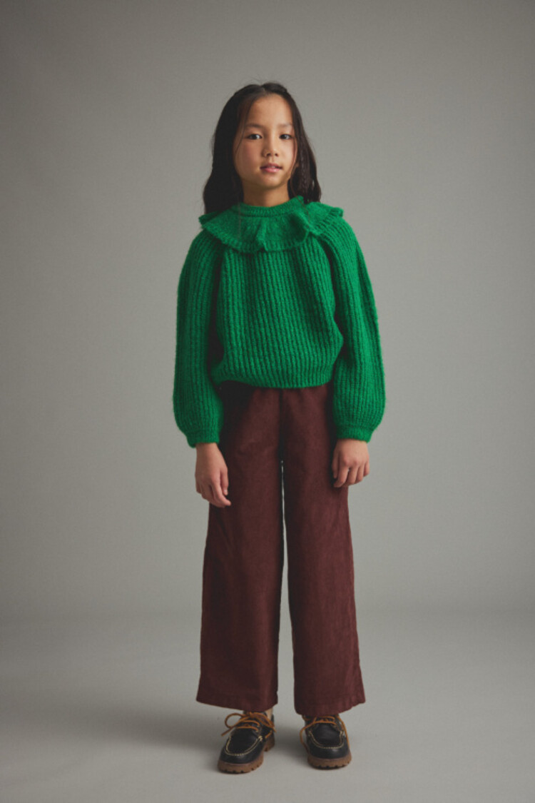 COZMO Lua Collar Sweater - Grass