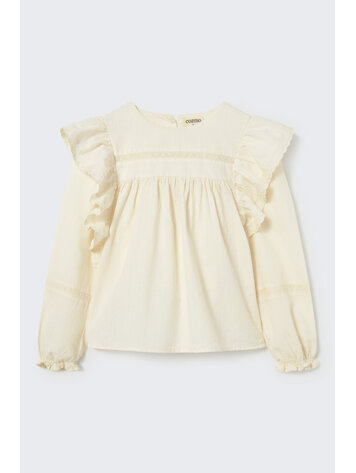 COZMO Dalia Voile Blouse - Ivory