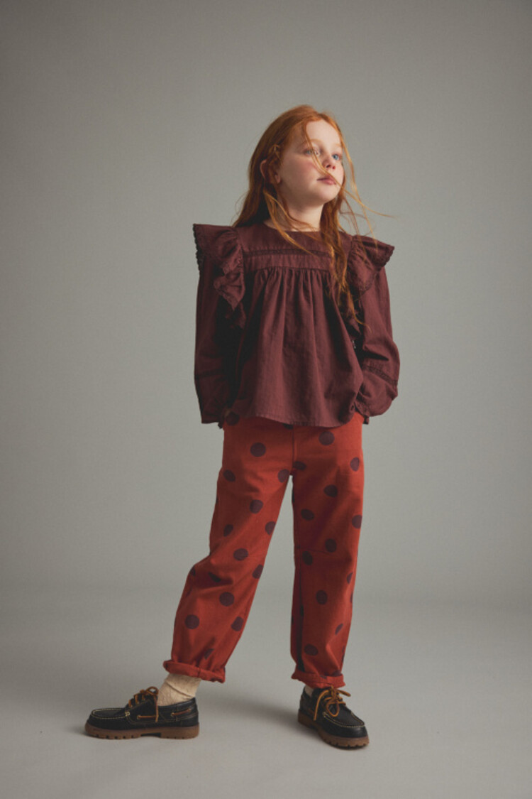 COZMO Dalia Voile Blouse - Chocolate