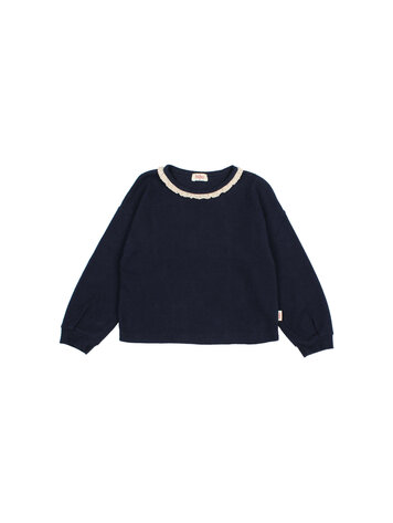 Buho Soft Rib Girly T-shirt - Navy