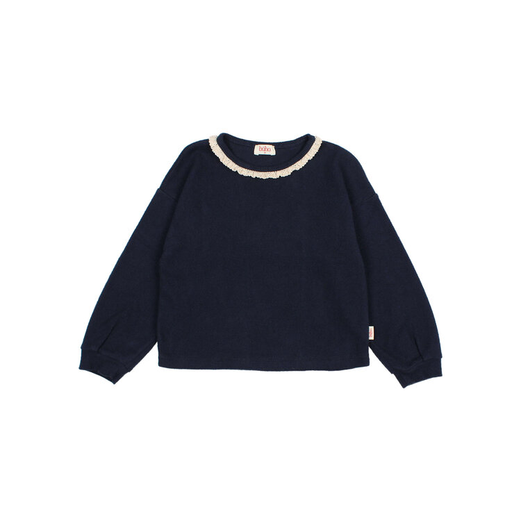 Buho Soft Rib Girly T-shirt - Navy