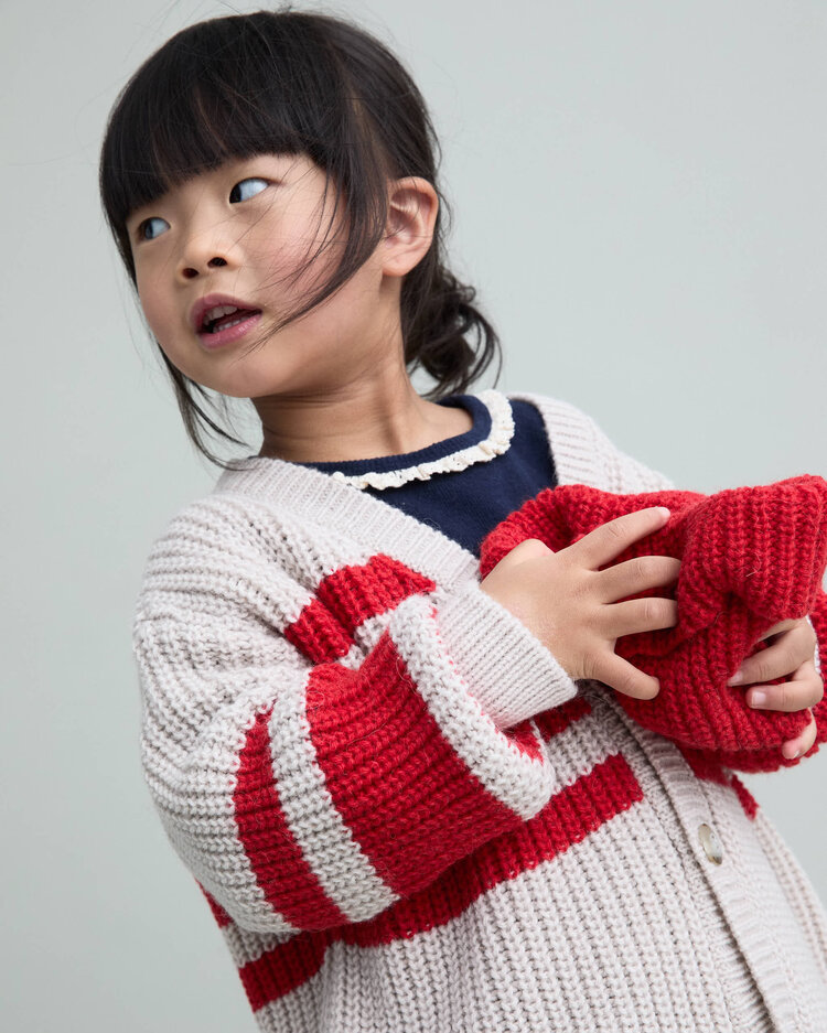 Buho Soft Rib Girly T-shirt - Navy