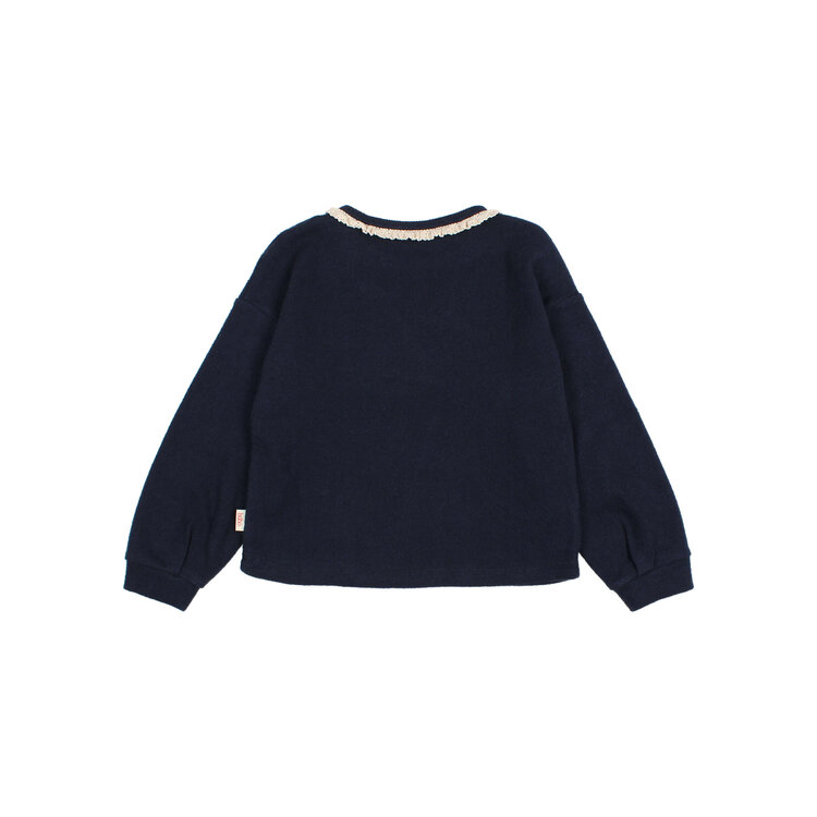 Buho Soft Rib Girly T-shirt - Navy