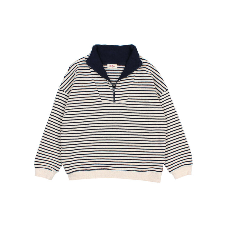 Buho Soft Stripes Sweatshirt - Navy