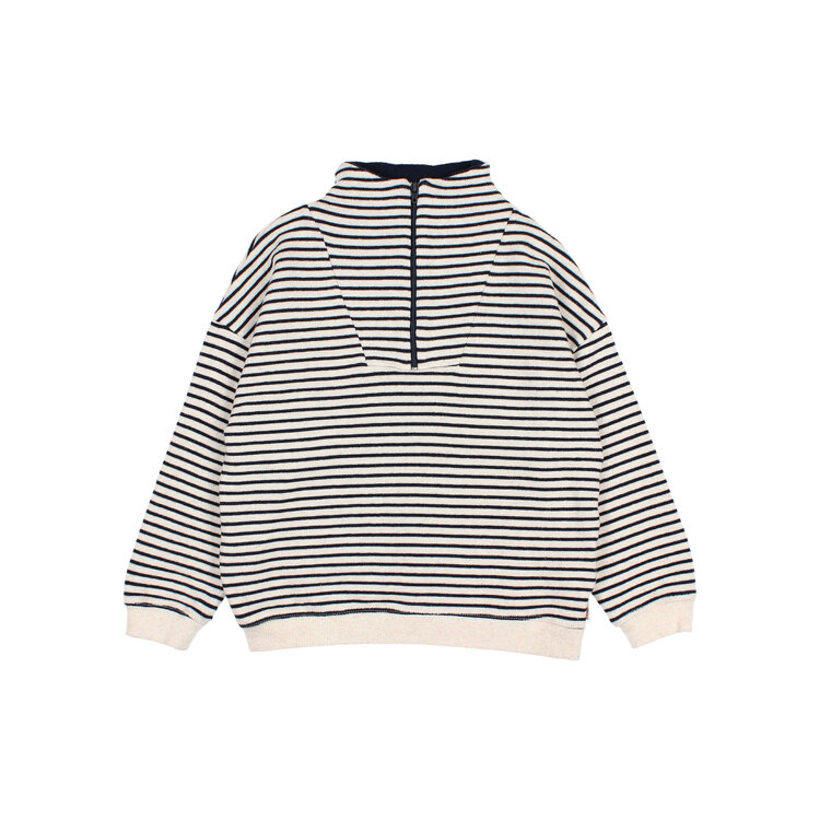 Buho Soft Stripes Sweatshirt - Navy