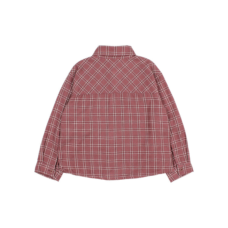 Buho Tartan Shirt - Pomegranate