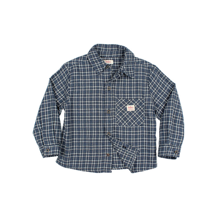 Buho Tartan Shirt - Navy