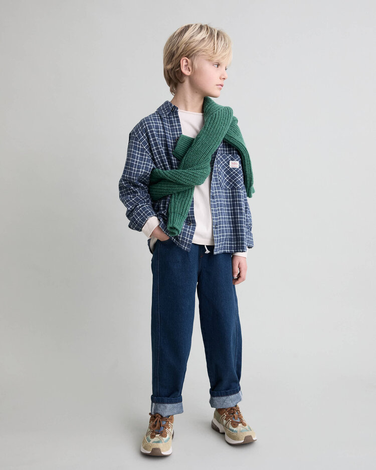Buho Tartan Shirt - Navy