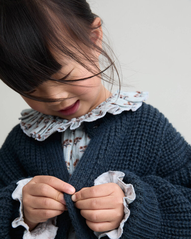 Buho Soft Knit Cardigan - Whale