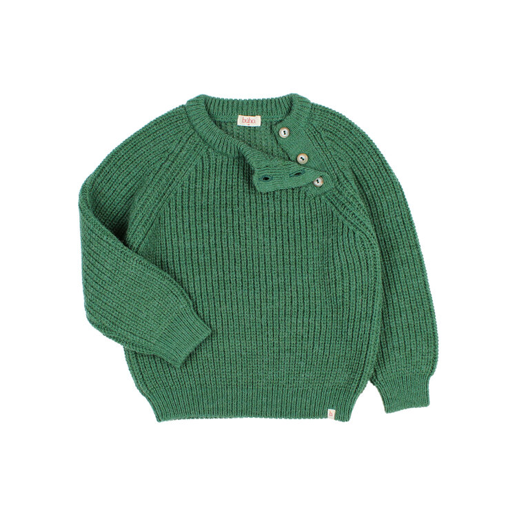Buho Soft Knit Jumper - Forest Green