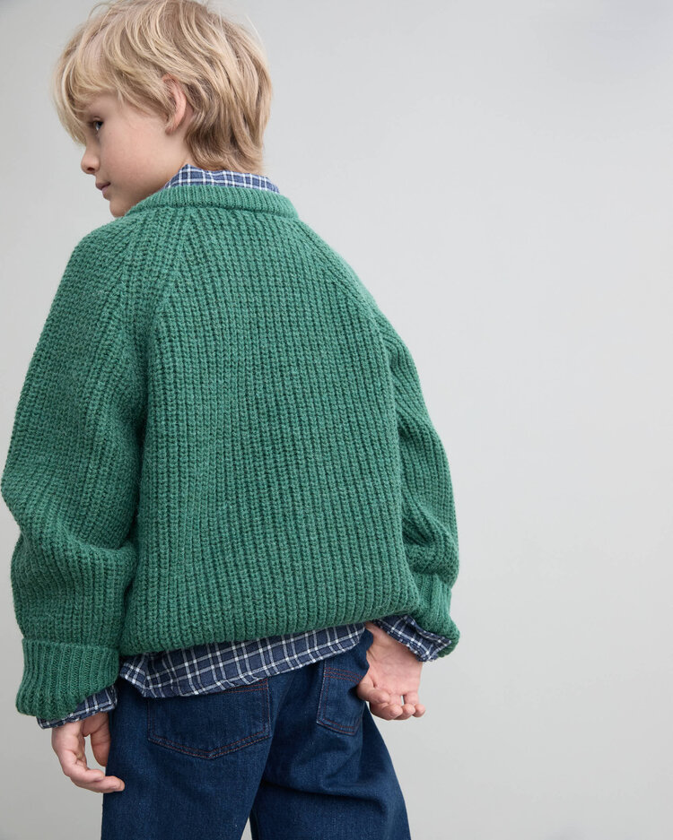 Buho Soft Knit Jumper - Forest Green