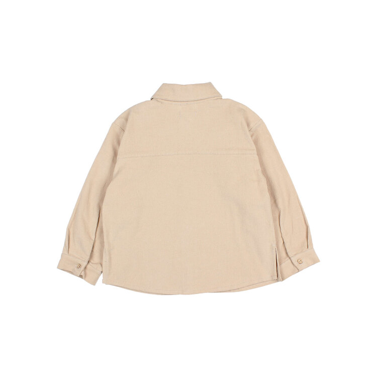 Buho Soft Velour Shirt - Biscuit