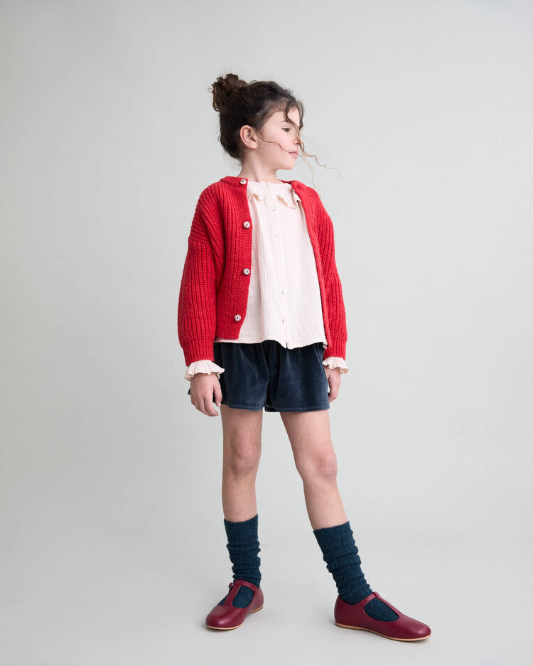 Buho Velvet Skirt-short - Whale