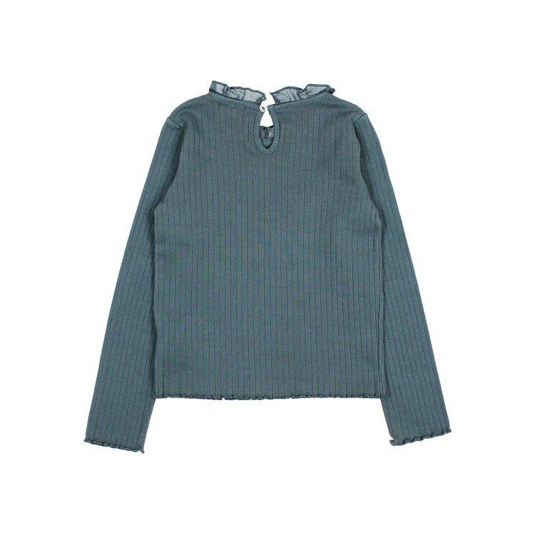 Buho Ruffle T-shirt - Harbour