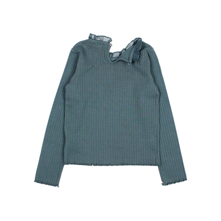 Buho Ruffle T-shirt - Harbour