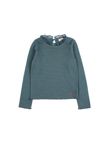 Buho Ruffle T-shirt - Harbour