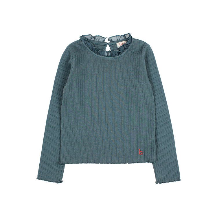 Buho Ruffle T-shirt - Harbour