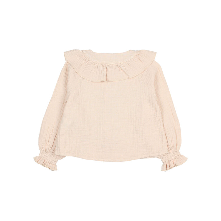 Buho Plumeti Blouse - Cream Pink