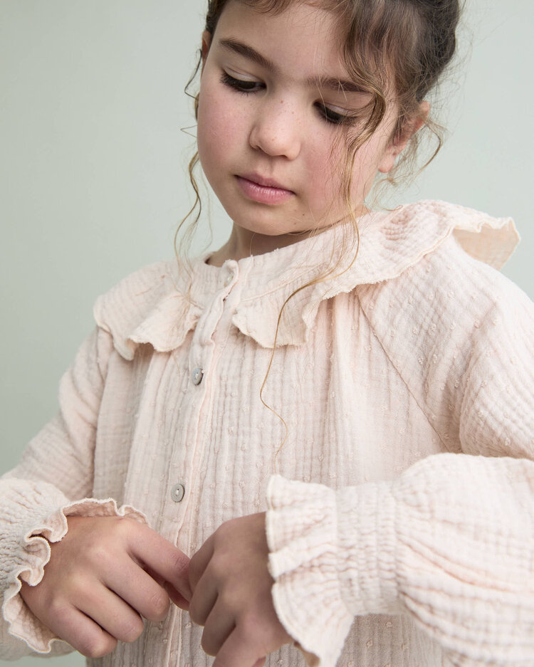 Buho Plumeti Blouse - Cream Pink