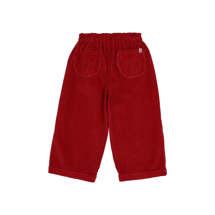 Buho Corduroy Girly Pants - Cherry