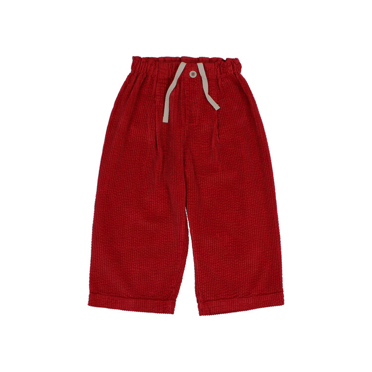 Buho Corduroy Girly Pants - Cherry