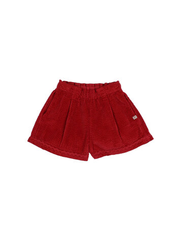 Buho Corduroy Skirt-short - Cherry