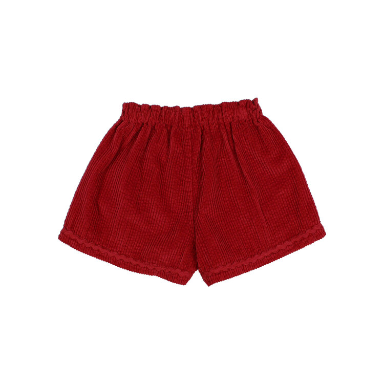 Buho Corduroy Skirt-short - Cherry