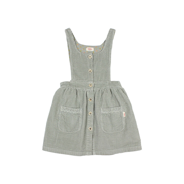 Buho Corduroy Dress - Eucalyptus