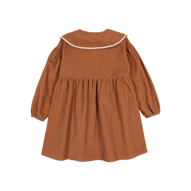 Buho Soft Velour Dress - Cookie