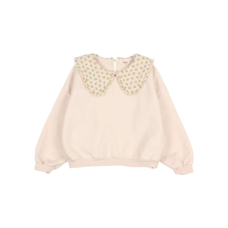 Buho Cottage Sweatshirt - Cream Pink